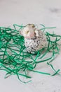 Ceramic sheep. Handmade figure of sheep Royalty Free Stock Photo