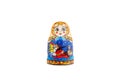 Ceramic souvenir toy with color painting on isolated white background