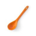 Ceramic spoon isolated on white background. Tablespoon for eat soup. Clipping paths object Royalty Free Stock Photo