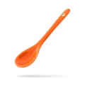 Ceramic spoon isolated on white background. Tablespoon for eat soup. Clipping paths object Royalty Free Stock Photo