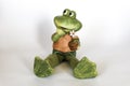 Ceramic statue of Frog Royalty Free Stock Photo