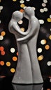 Ceramic statue with bokeh effect