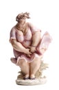 Ceramic statue of a woman