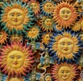 Ceramic sun in Sicily