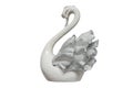 Ceramic swan for decoration isolated Royalty Free Stock Photo