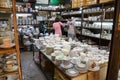 Ceramic tableware for sale in Chatuchak Market in Bangkok