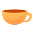 Ceramic tea cup icon, cartoon style Royalty Free Stock Photo