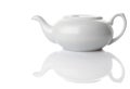 Ceramic tea-pot isolated in white Royalty Free Stock Photo