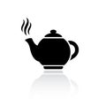 Tea pot vector icon Royalty Free Stock Photo