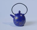 Ceramic Teapot. Kintsugi is the Japanese art of repairing broken pottery Royalty Free Stock Photo