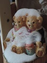 Teddys in snow