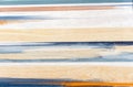 Ceramic tile with blue and beige stripes and wood texture Royalty Free Stock Photo