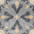 Ceramic tile decor gray