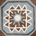 Ceramic tile decor gray Royalty Free Stock Photo