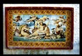Ceramic tile depicting the Abduction of Proseprina,, by Hades.