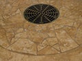 Ceramic tile drain interior