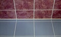 Ceramic tile floor brown and grey color Royalty Free Stock Photo