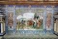 Ceramic tile mural at Plaza de Espana in Seville,