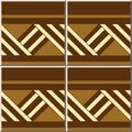 Ceramic tile pattern 381 brown sqaure geometry cross line