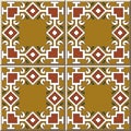 Ceramic tile pattern check square curve cross frame line chain