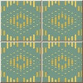 Ceramic tile pattern Geometry Cross Line Diamond Check Royalty Free Stock Photo