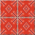 Ceramic tile pattern Polygon Check Geometry Cross Frame Arrow Tr Royalty Free Stock Photo