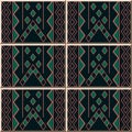Ceramic tile pattern Triangle Arrow Square Check Geometry Cross Royalty Free Stock Photo