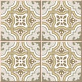 Ceramic tile pattern 373 vintage curve cross geometry frame flower