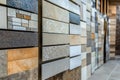 Ceramic Tile Samples on Display in Building Store Royalty Free Stock Photo