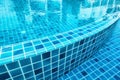 Ceramic tile of swimming pool with water reflection., Abstract background.