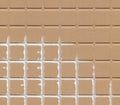 Ceramic tile texture with relief pattern, high resolution scanned, for 3D textures or materials