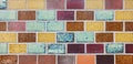 Ceramic tiles colorful wall background Royalty Free Stock Photo