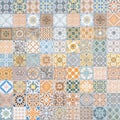 Ceramic tiles patterns Royalty Free Stock Photo