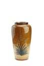 Ceramic vase isolated on white Royalty Free Stock Photo