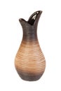 Ceramic vase, isolated on white. Souvenir Royalty Free Stock Photo