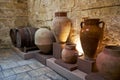 Ceramic vases in the kitchen area of the Inquisitor`s palace, Vi