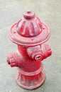 Ceramic Vintage Red Fire Hydrant Royalty Free Stock Photo