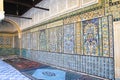 The Ceramic wall interior of Sidi Sahbi Mausoleum, Kairouan, Tunisia