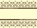 Ceramic wall tile design,Seamless pattern with brown flowers on a light background, ,ivory background. Vintage style.