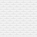 Ceramic white brick tile wall. Vector illustration. Eps 10 Royalty Free Stock Photo