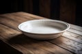 Ceramic white plate bowl. Generate Ai