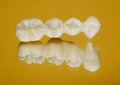 Ceramic zirconium. Teeth. Dental technician.