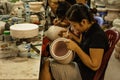 Vietnam action: Ceramics painting in Bat Trang, Viet Nam