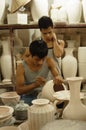 Vietnam action: Ceramics painting in Bat Trang, Viet Nam