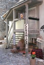 Ceramics shop with souvenirs in the old town of Tallinn, Estonia