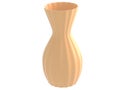 Ceramics vase 3d render in beige