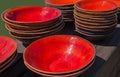 Ceramik tableware on a table
