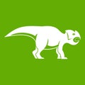 Ceratopsians dinosaur icon green