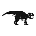 Ceratopsians dinosaur icon, simple style