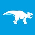 Ceratopsians dinosaur icon white